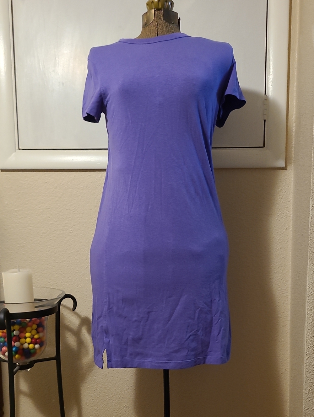 Lululemon Simple Purple Tee Shirt Dress